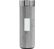 Bouteille double paroi en bambou et acier inoxydable